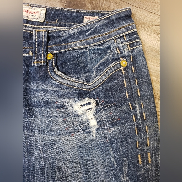 MEK Denim Modena Bootcut Women's Jeans 28x32 - Picture 2 of 9